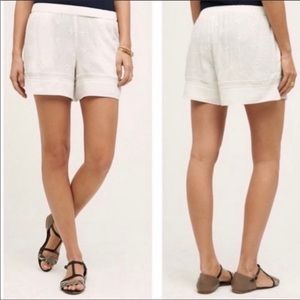Anthro Elevenses Costa Maya embroidered shorts